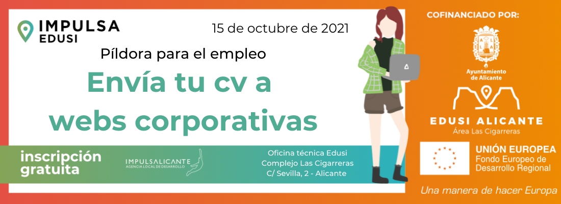 Píldora para el empleo: Envía tu currículum a webs corporativas