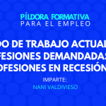 Píldora para el empleo – ONLINE: El mercado de trabajo actualmente. Profesiones demandadas. Profesiones en recesión