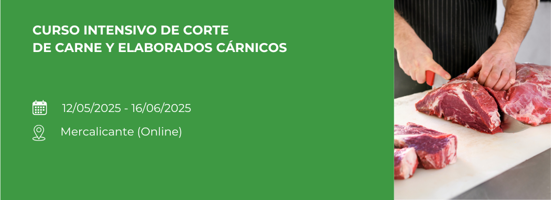 CURSO INTENSIVO DE CORTE DE CARNE Y ELABORADOS CÁRNICOS